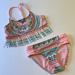 Justice 2 piece girls swimsuit